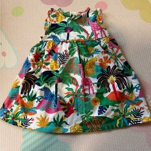 Boden Tropical Animal Print Dress